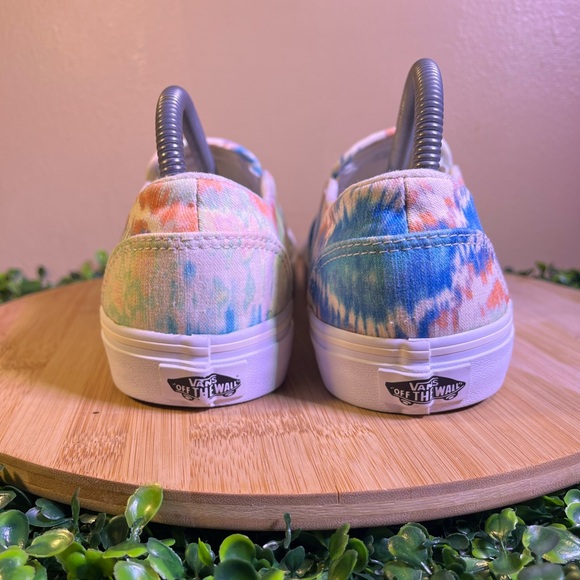 🔥 VANS ASHER PSYCHEDELIC SLIP-ON TIE DYE CANVAS SKATEBOARDING SHOES WOMENS SZ 10 - Picture 4 of 9